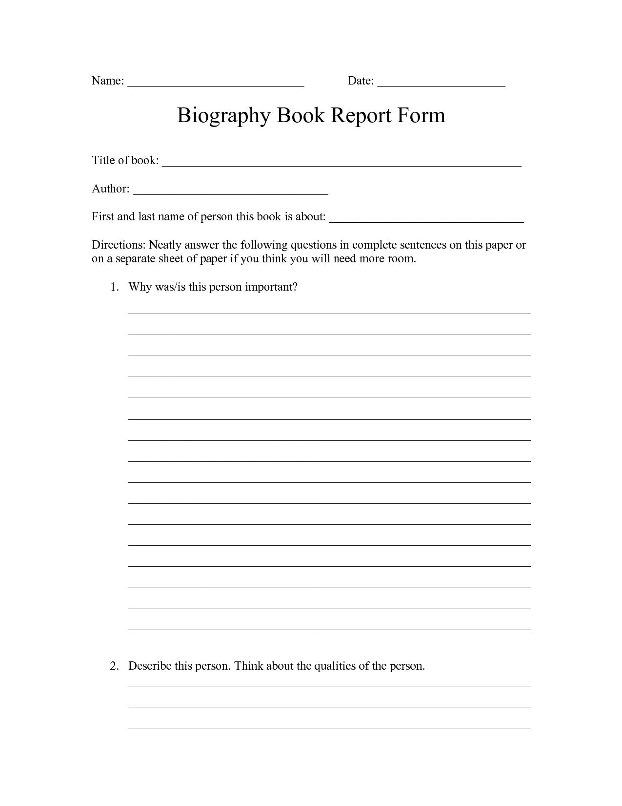 How to write a child study report