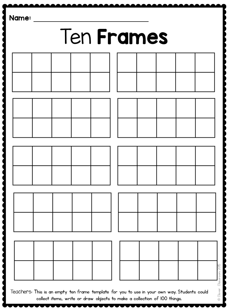 10-frame-worksheets