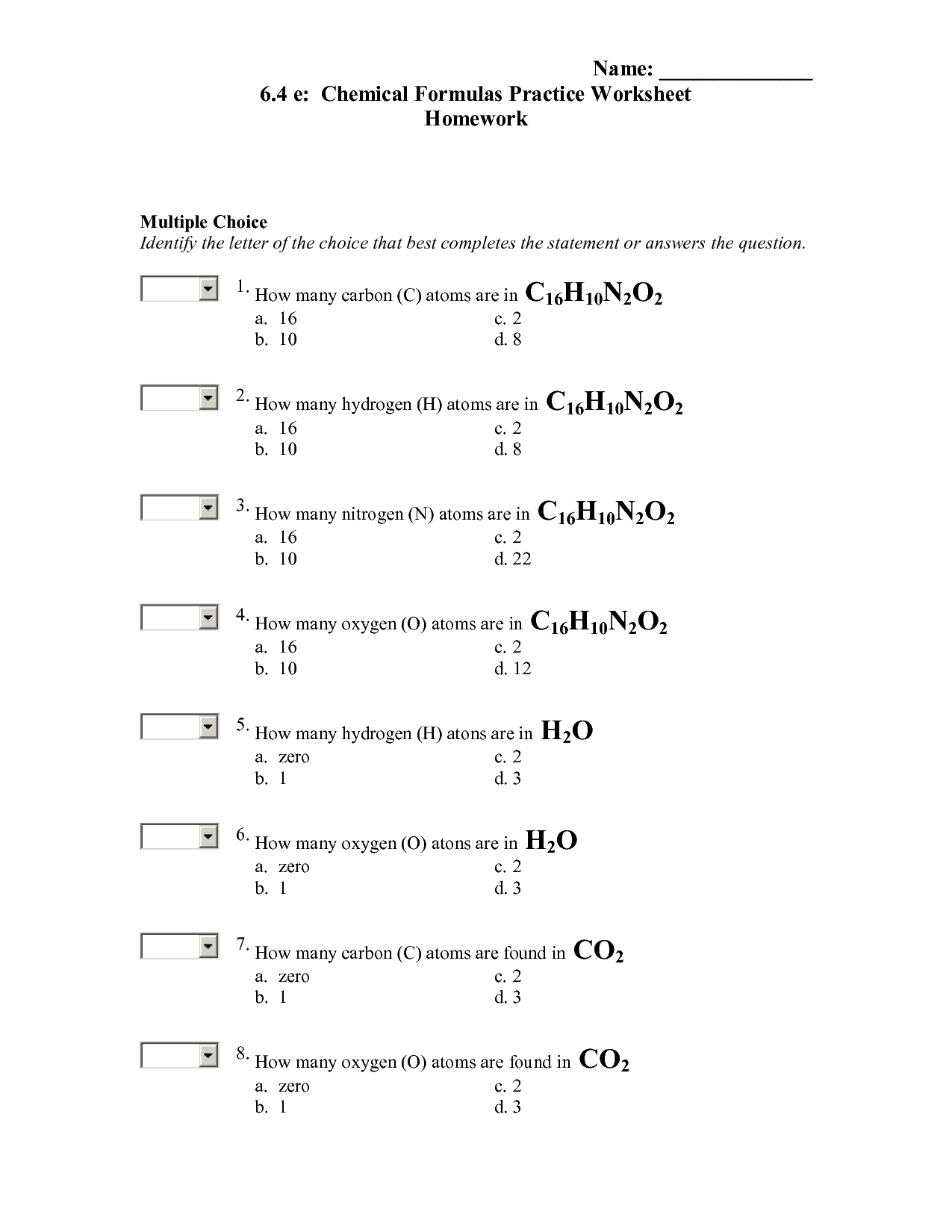 17 Best Images of Chemical Formula Worksheet Answers  Balancing Chemical Equations Worksheet 