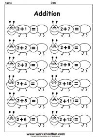  Printable Kindergarten Math Addition Worksheets
