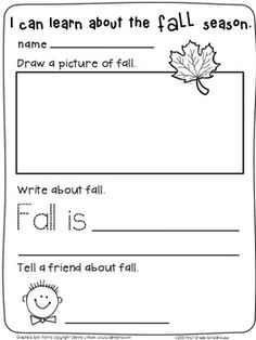 Kindergarten Fall Writing