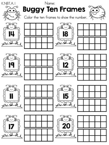 18 Best Images of Ten Frame Math Worksheets - Kindergarten Ten Frame