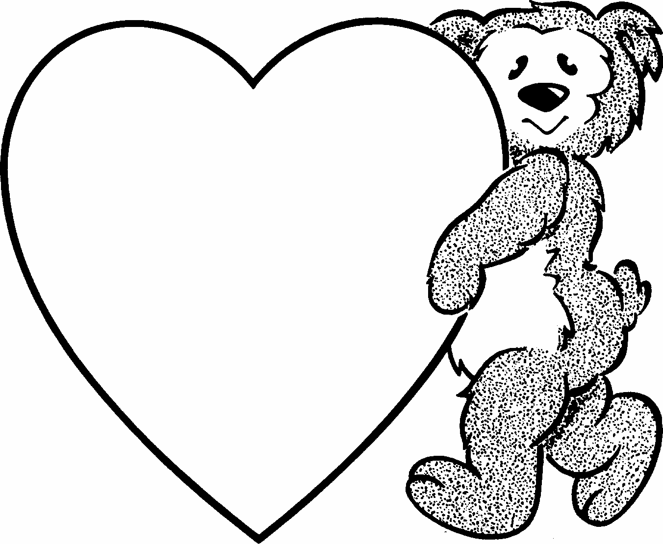 Printable Valentine Hearts Coloring Pages