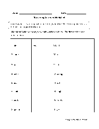 6th-Grade Antonyms Worksheets