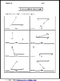 Geometry Angles Worksheet 4th Grade