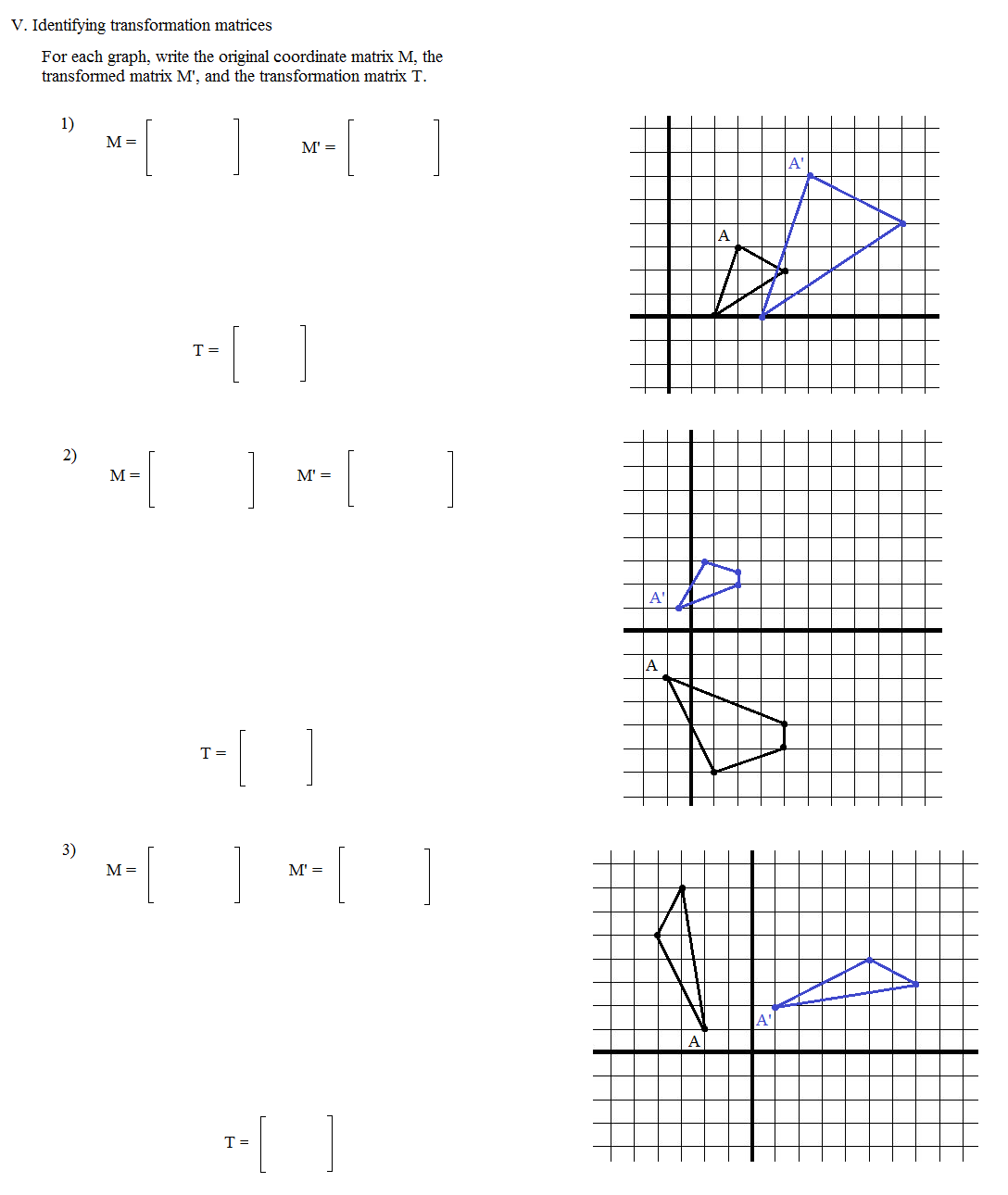 Coordinate Geometry Worksheets