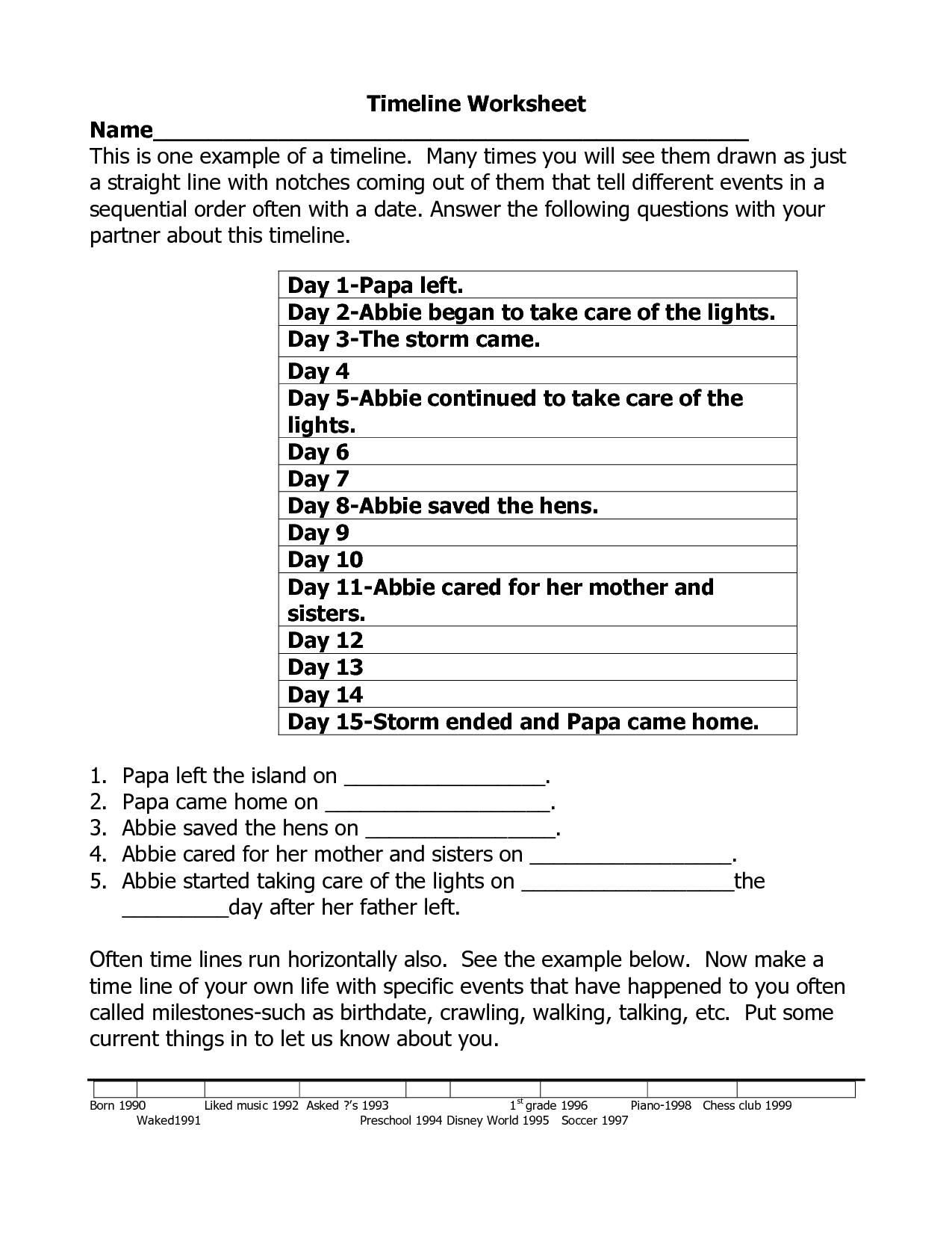 2nd-grade-timeline-worksheet