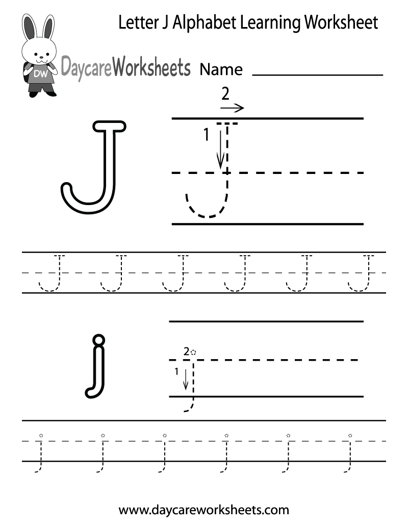 Free Printable Letter J Worksheets