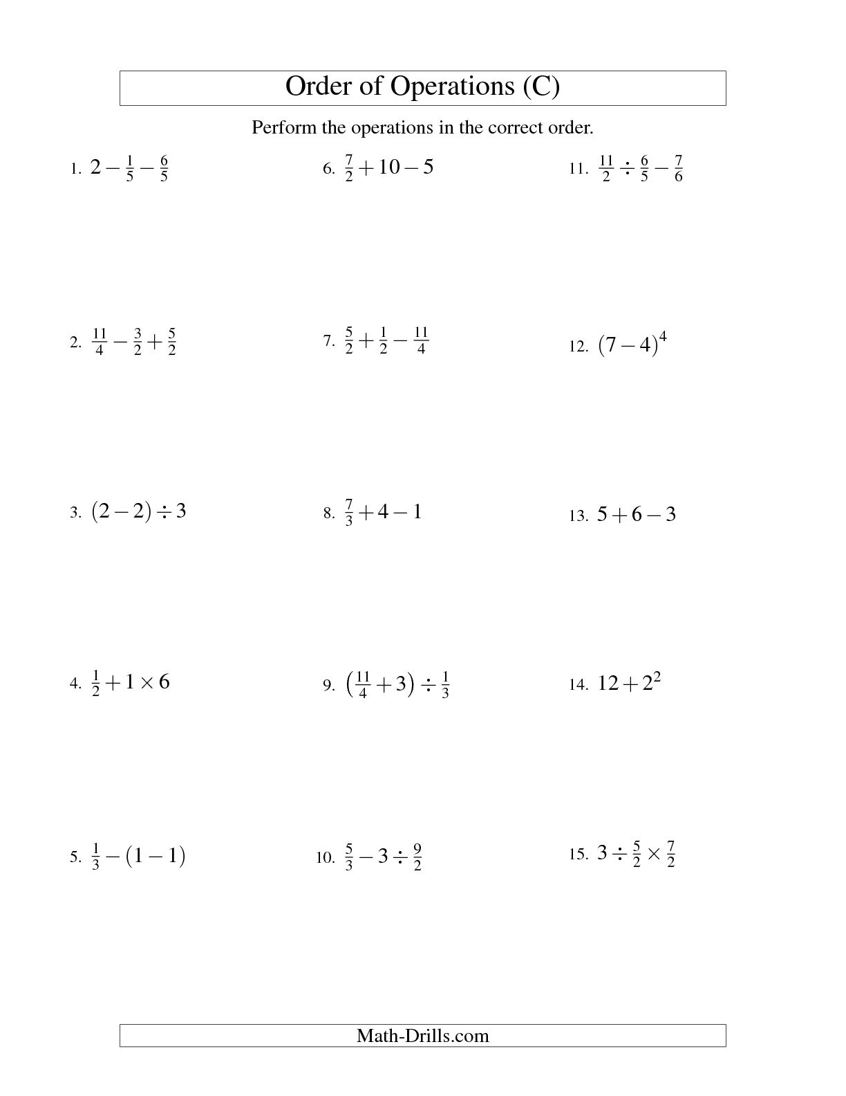 12 Best Images of PEMDAS Problems Worksheet - Parentheses Math