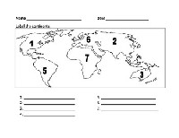 Label Continents and Oceans Quiz