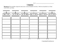 Timeline Worksheets