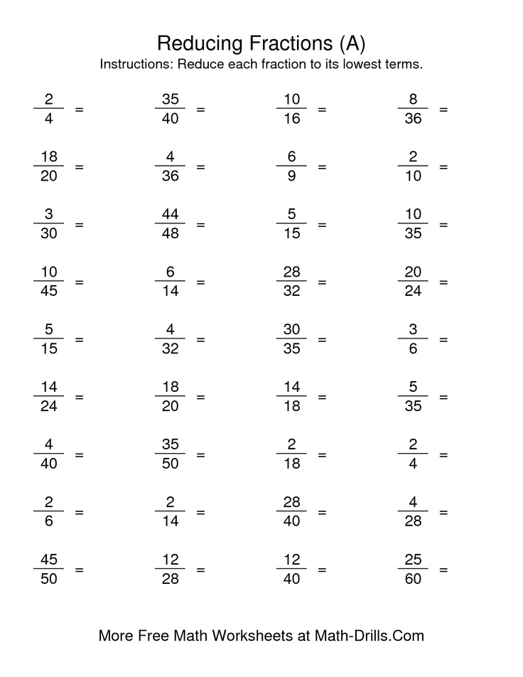 3rd Grade Math Worksheets Fractions