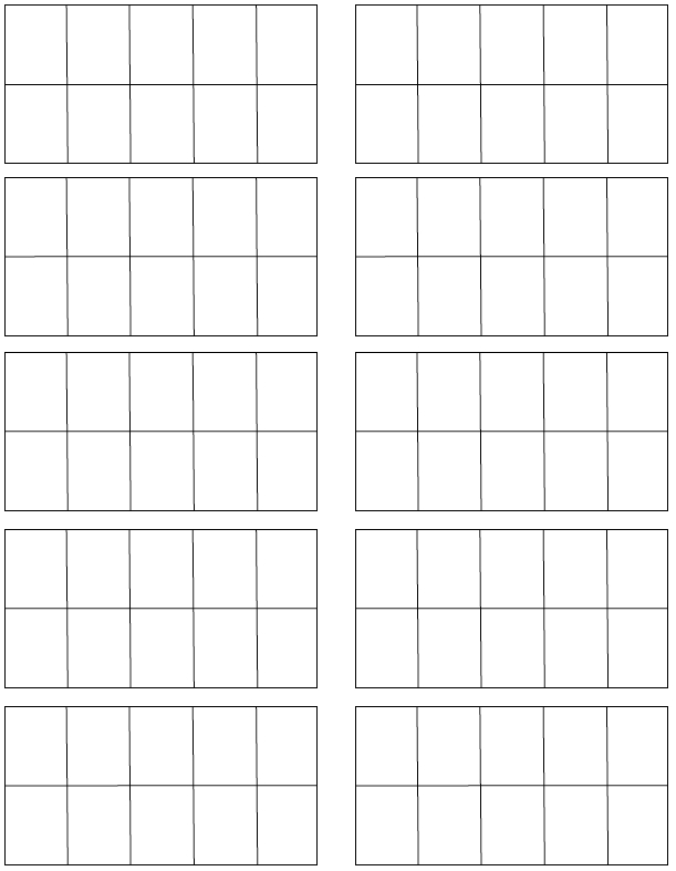 13 Best Images of 10 Frame Worksheet Printable - Blank 10 Frame