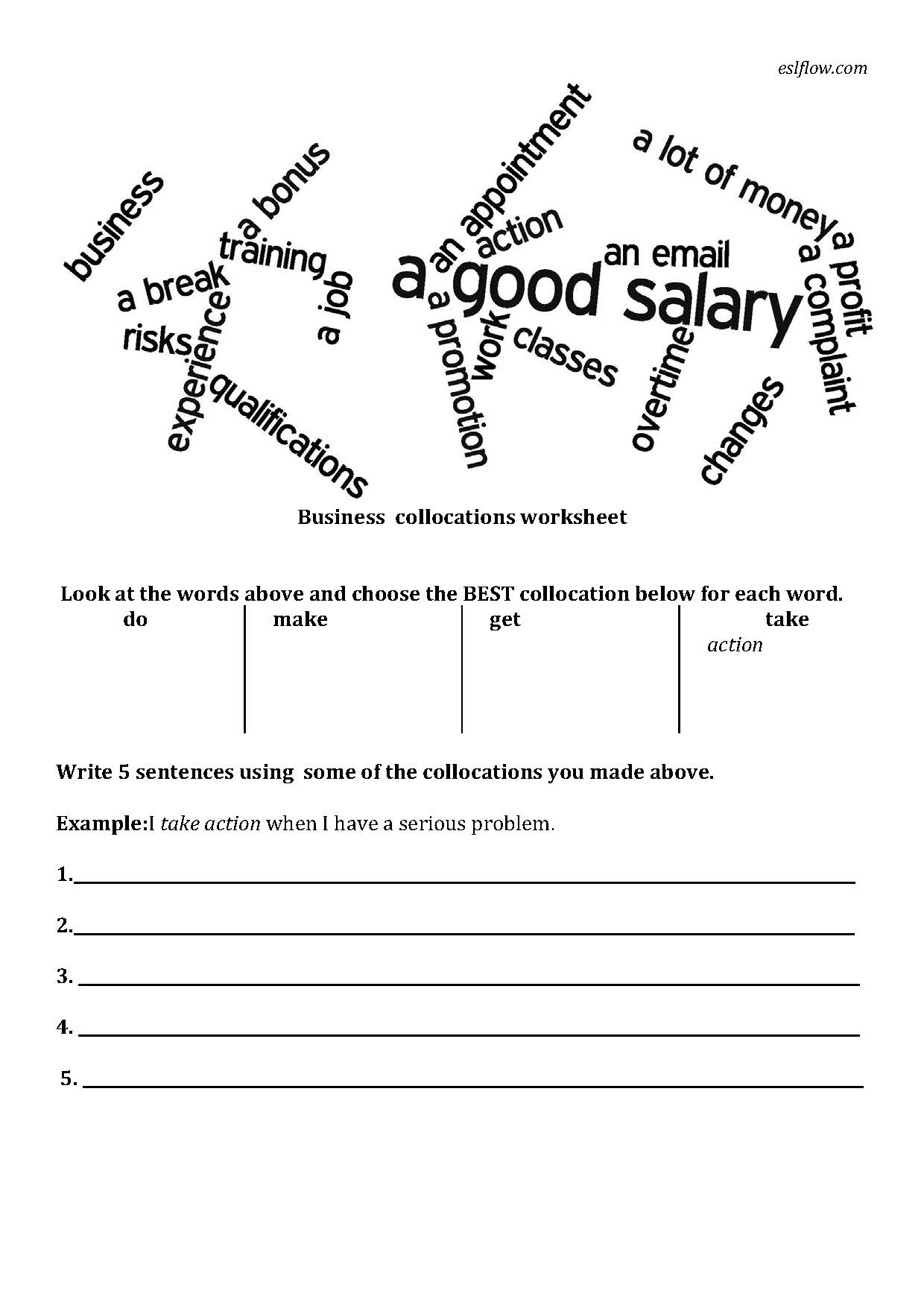 Business English Exercises Worksheets