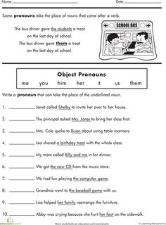 18 Best Images of Personal Pronoun Worksheet 5th Grade - Pronouns