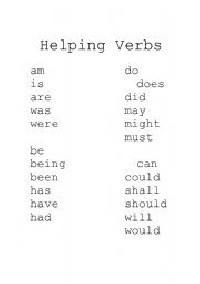 23 Helping Verbs List