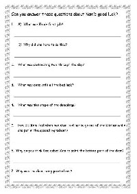 Chinese New Year Comprehension Worksheets