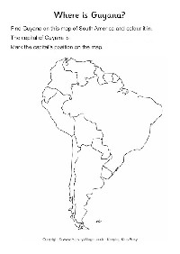 South America Map Blank Worksheet