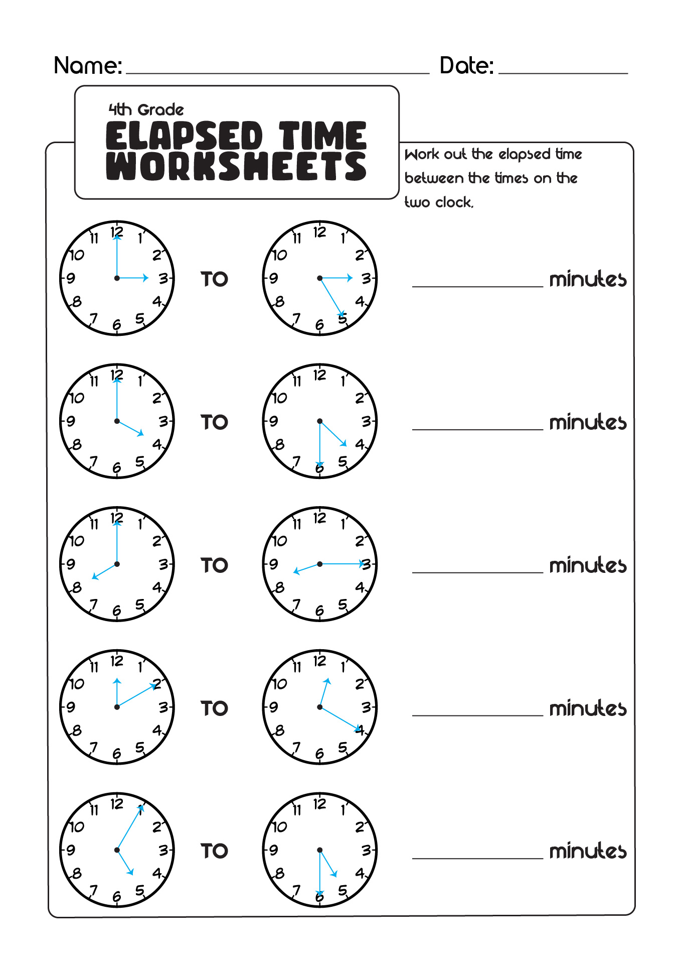 11 Images of Telling Time Worksheets 3rd Grade