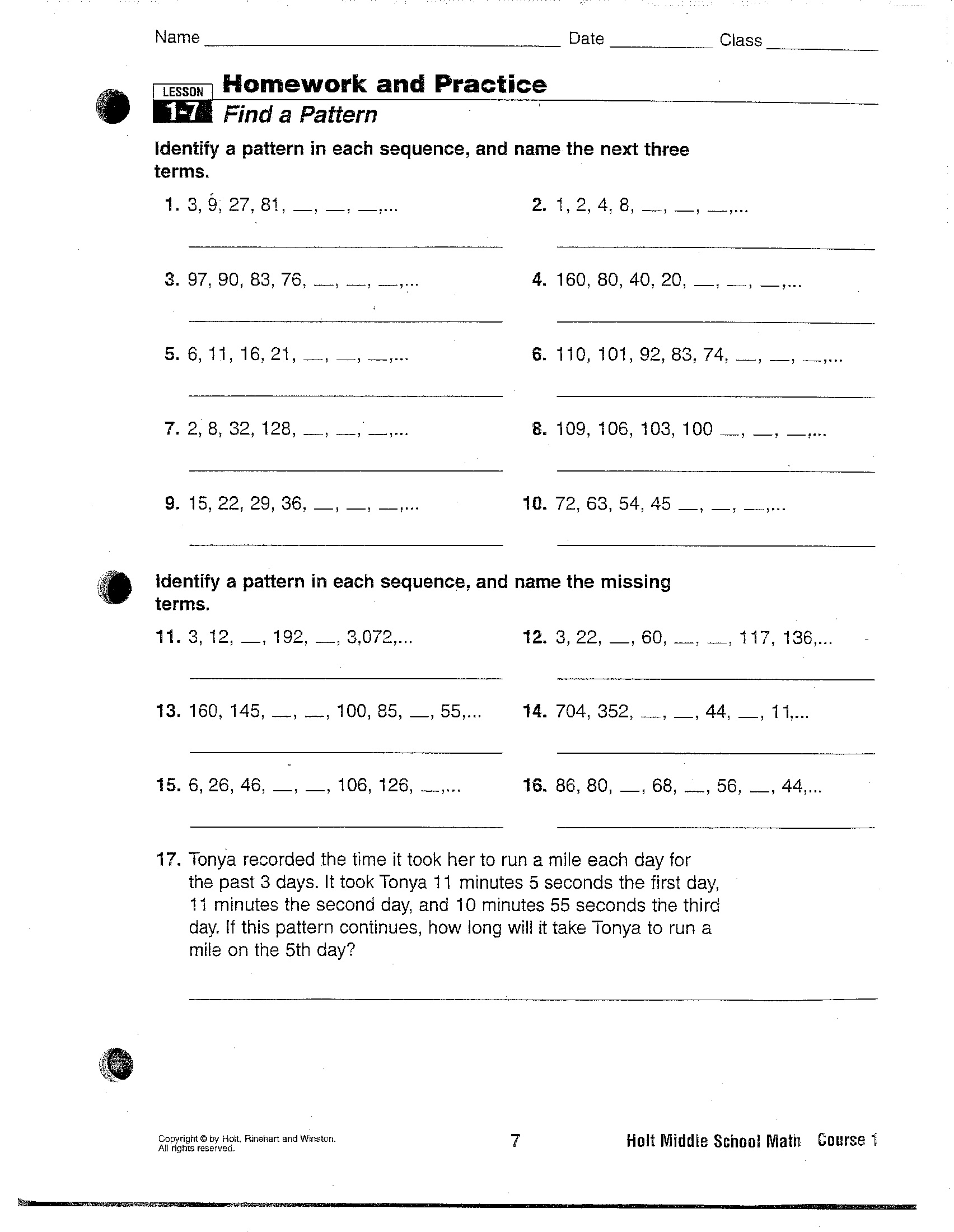 9 Best Images of Arithmetic Recursive And Explicit Worksheet  Arithmetic and Geometric 