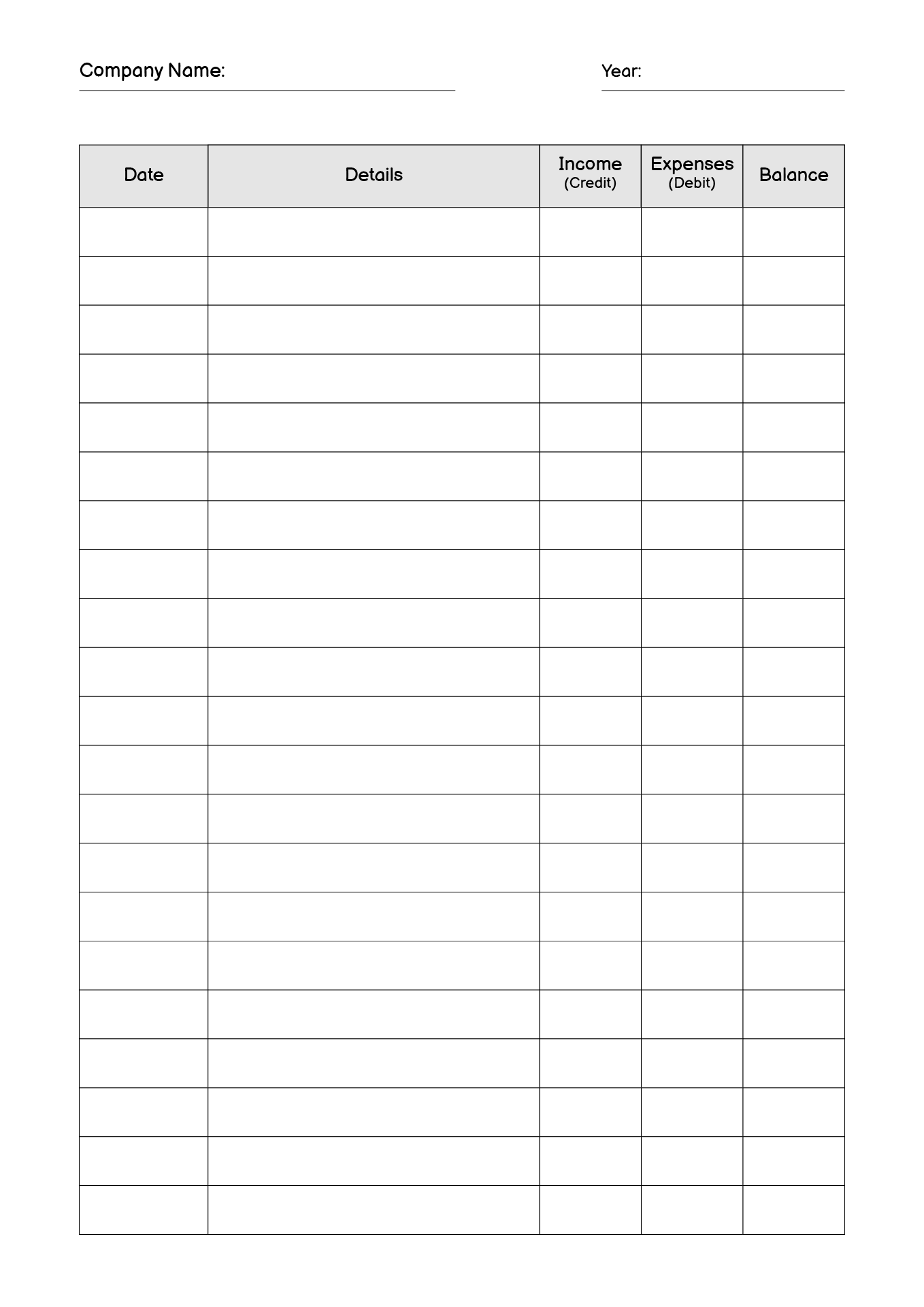 10 Best Images of Accounting Trial Balance Worksheet Template - Blank