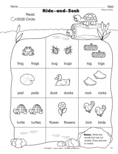 Kindergarten Language Worksheets