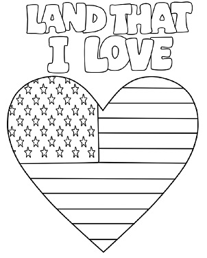 united states patriotic symbols coloring pages - photo #9