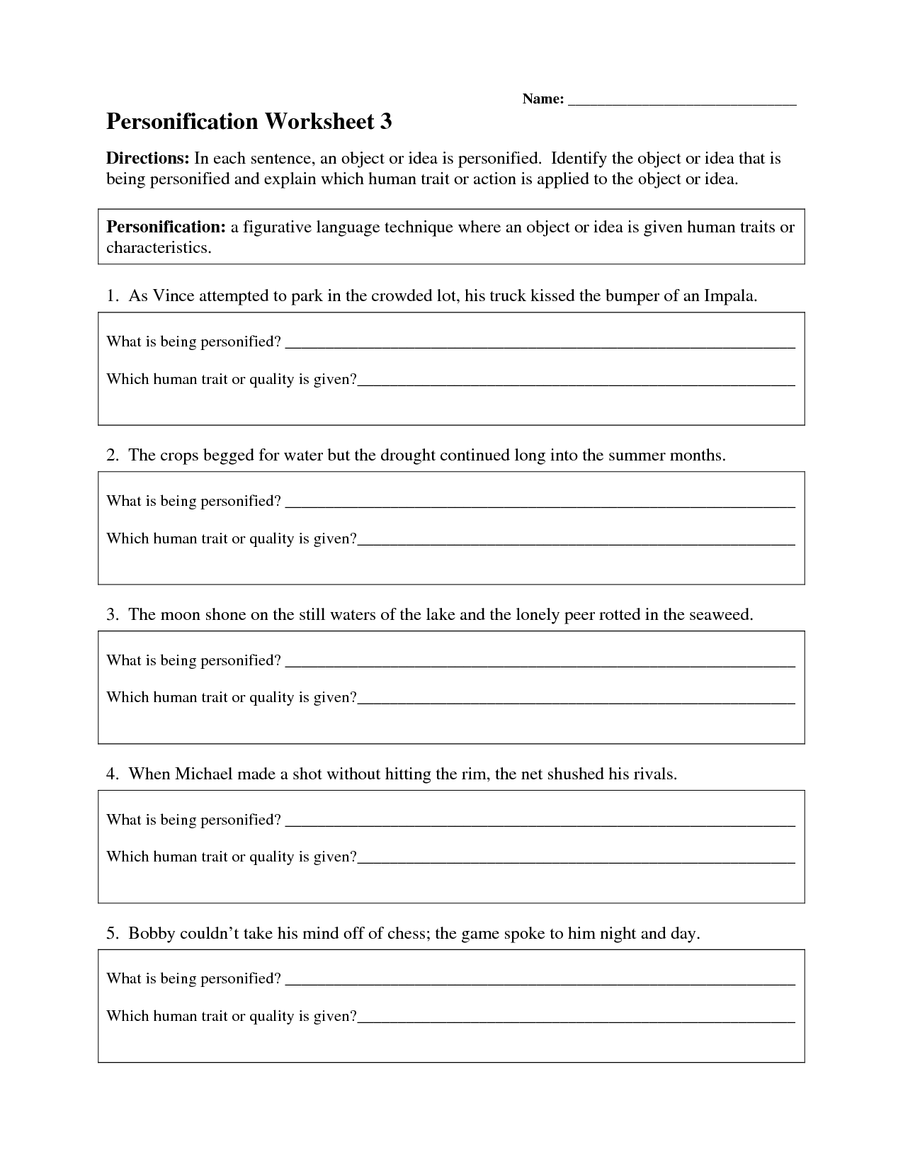 19 Best Images of Metaphor Worksheet High School - Simile Metaphor