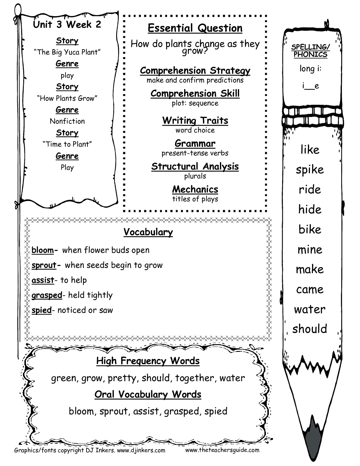 The Teacher's Guide- Worksheets