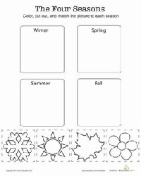 Four Seasons Weather Worksheet