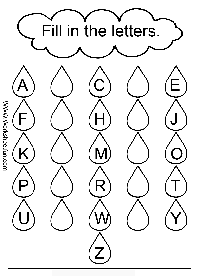 Kindergarten Worksheets Missing Letters Printables