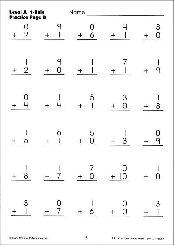 18 Best Images of 50 Addition Facts Worksheet - Rocket Math Timed Tests