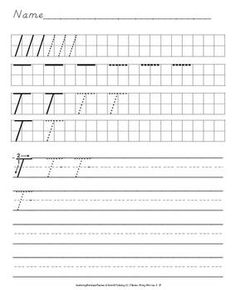 Capital Letter D Handwriting Worksheets