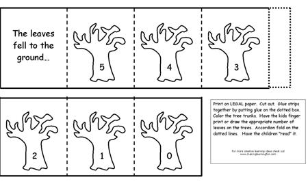 Kindergarten Fall Math Worksheet Printable