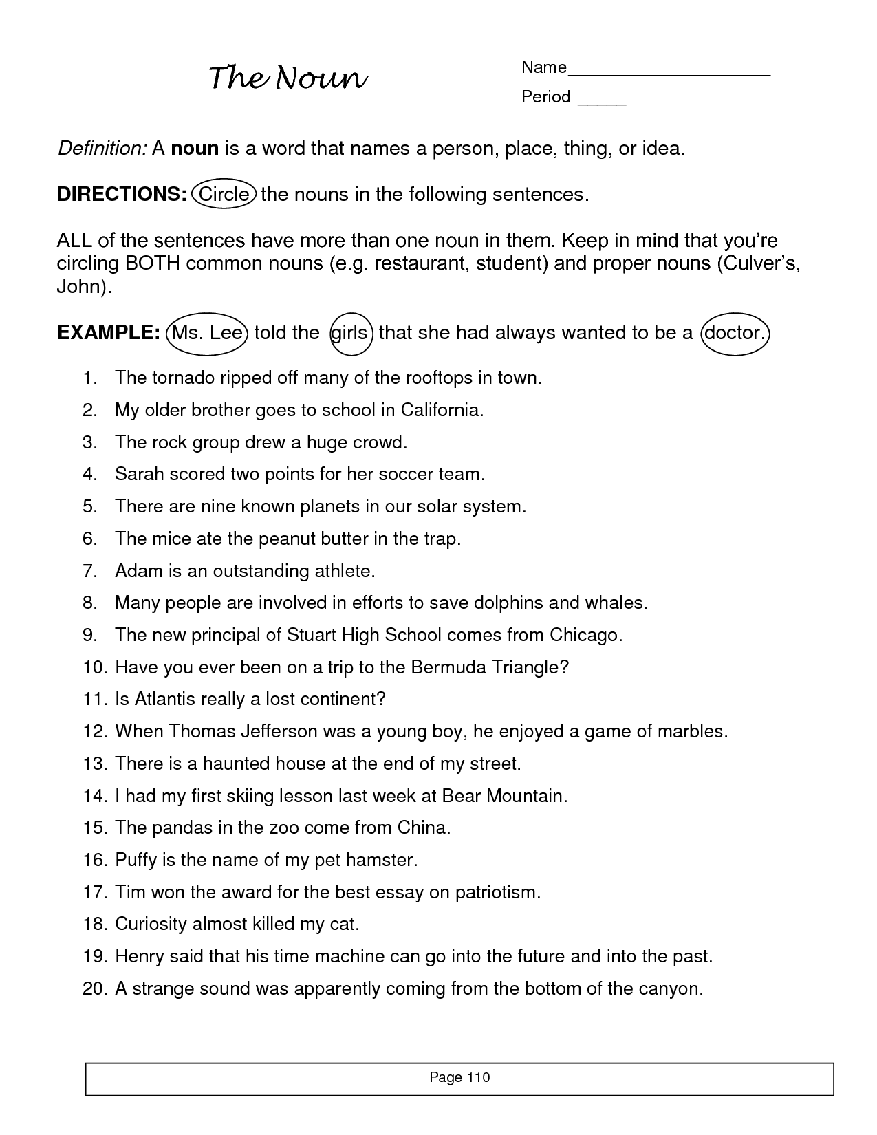 6th Grade Helping Verbs Worksheet