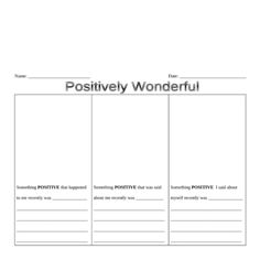 Positive Self-Esteem Worksheets