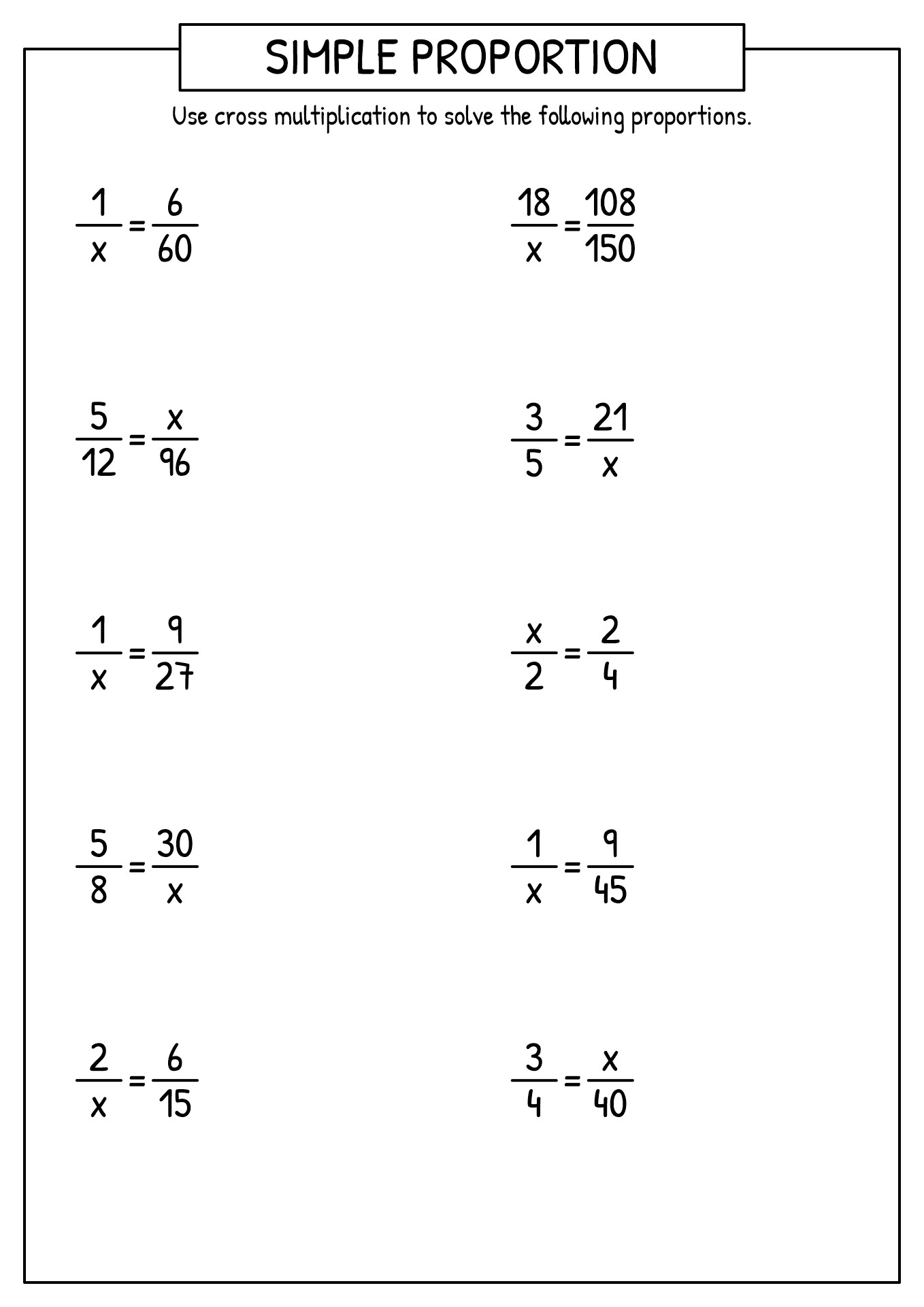 13 Best Images of 7th Grade Math Worksheets Proportions  Proportions Worksheets 7th Grade 