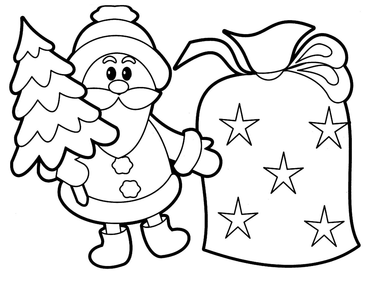 Santa Claus Coloring Pages for Kids