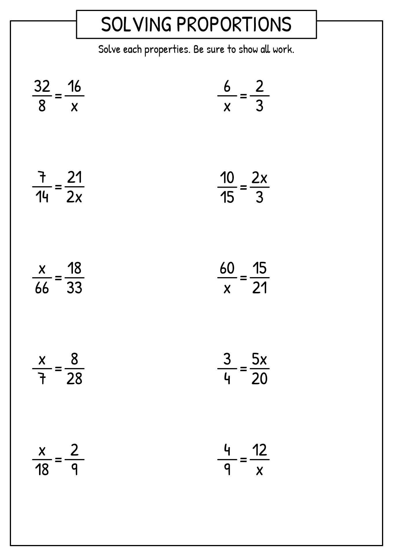 13 Best Images of 7th Grade Math Worksheets Proportions - Proportions