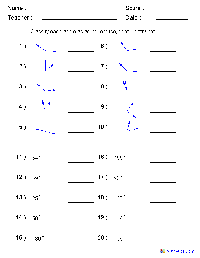 Classifying Angles Worksheet