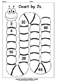 Free Skip Counting by 3 Worksheet