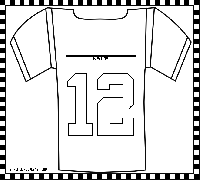 Seattle Seahawks Jersey Coloring Pages