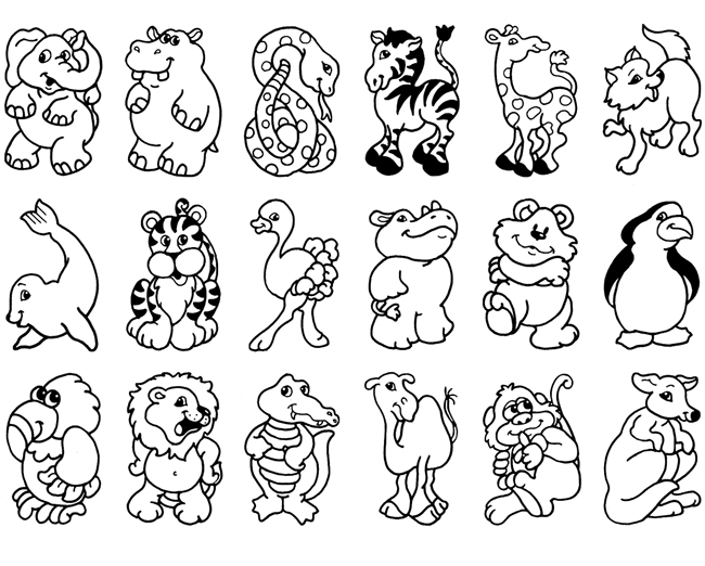 Zoo Coloring Pages - Print