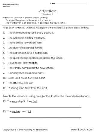 16 Best Images of Limiting Adjectives Worksheets Printable - Free