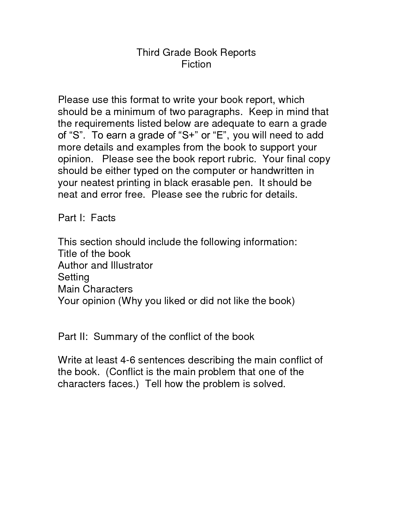 3rd-grade-book-report-template-free