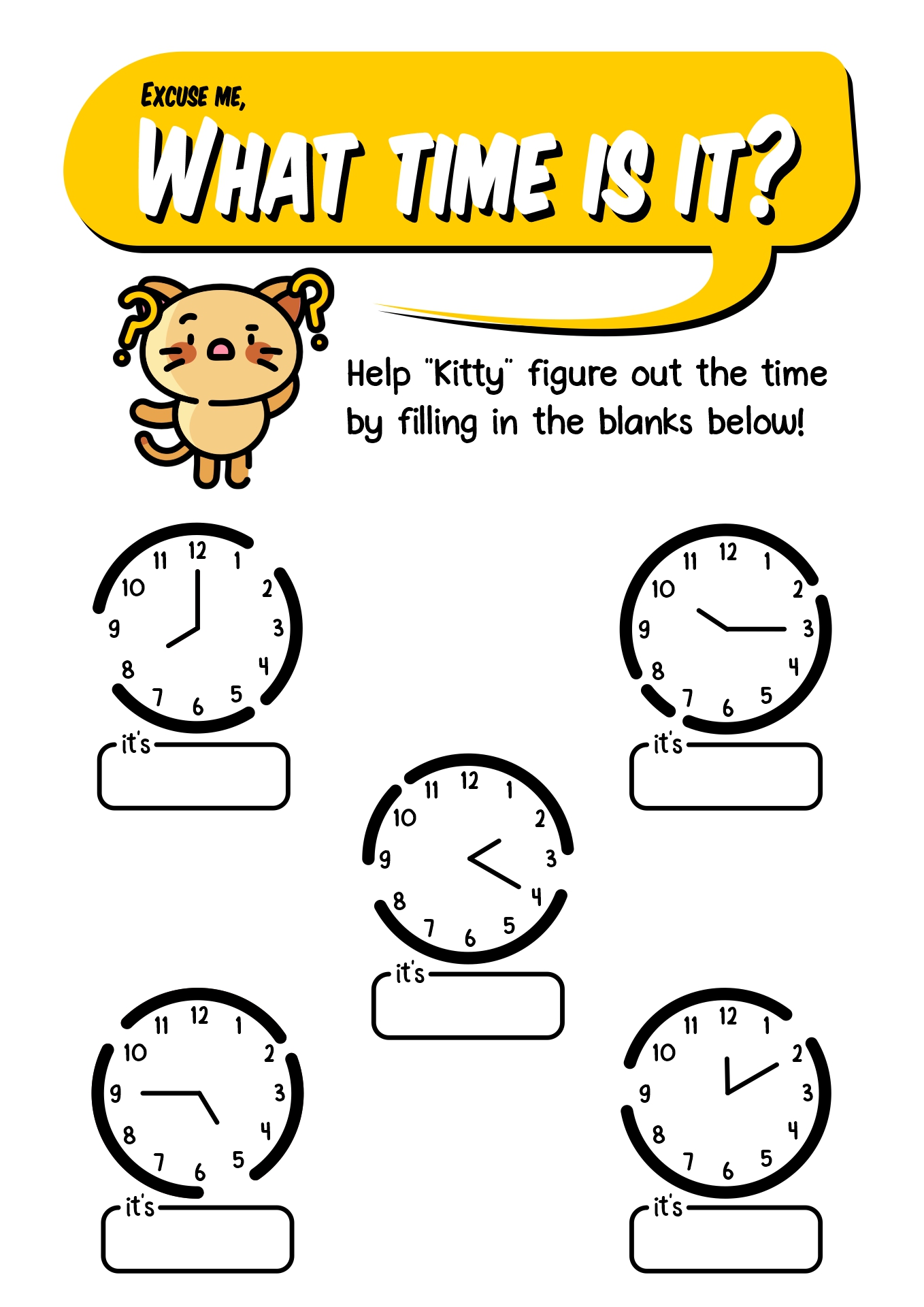18 Images of Telling Time Worksheets For First Grade