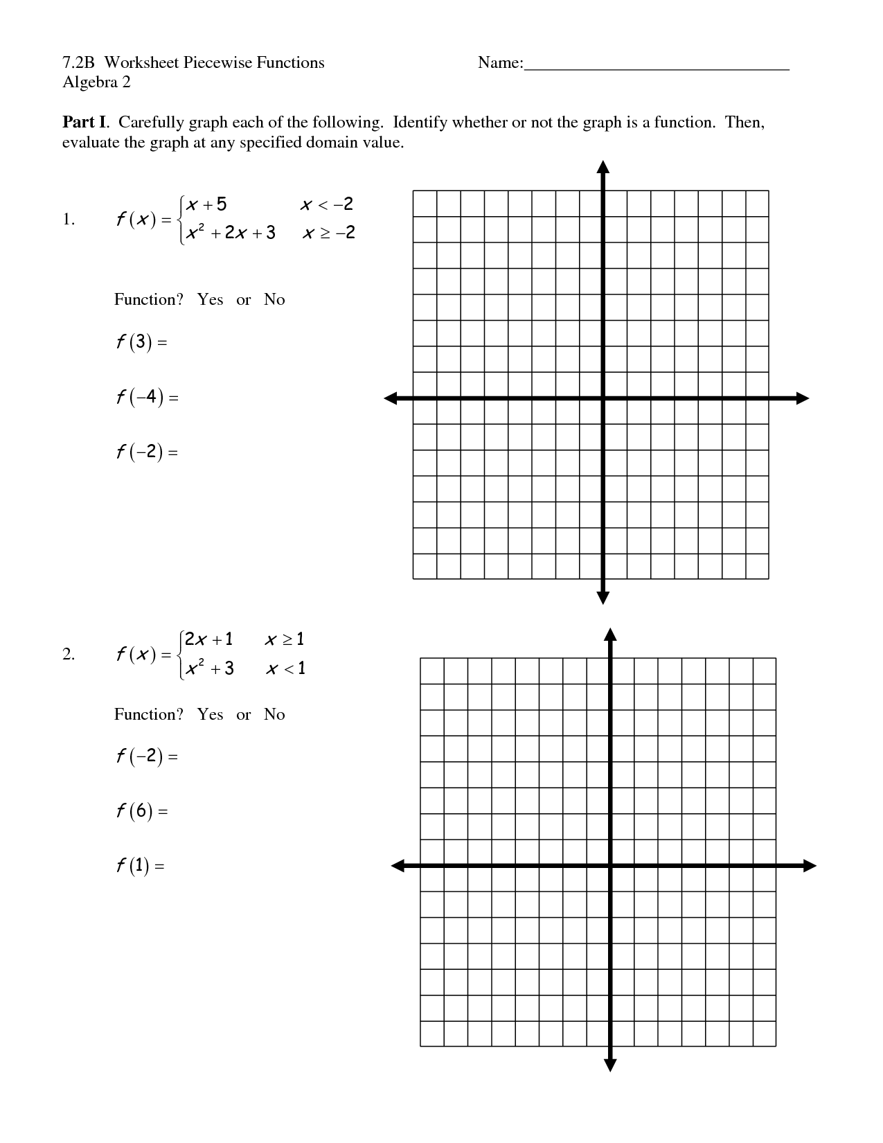 17 Best Images Of Graph Functions Worksheets Algebra Function Tables