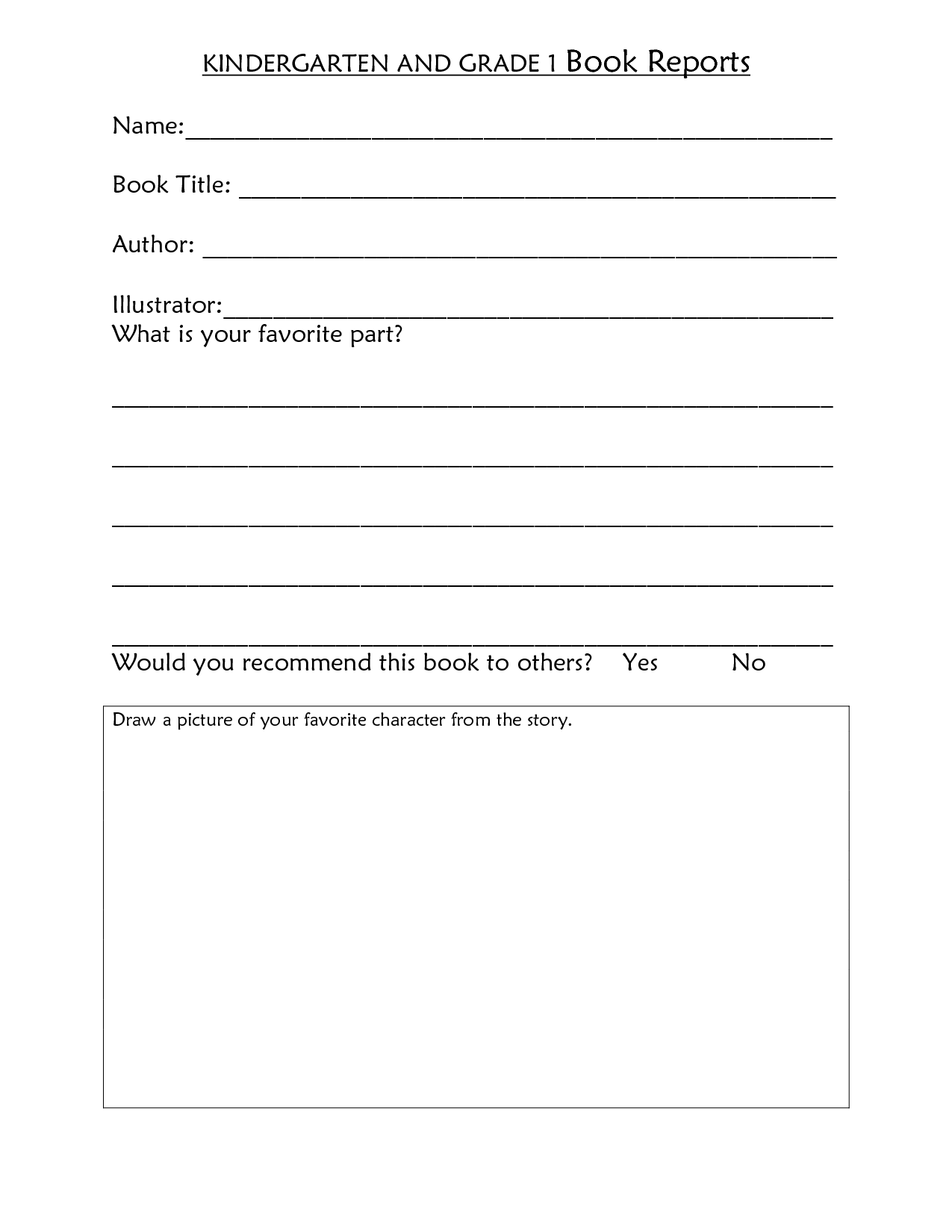 Free printable book report templates for 6th grade Free printable book report templates for 6th grade picture