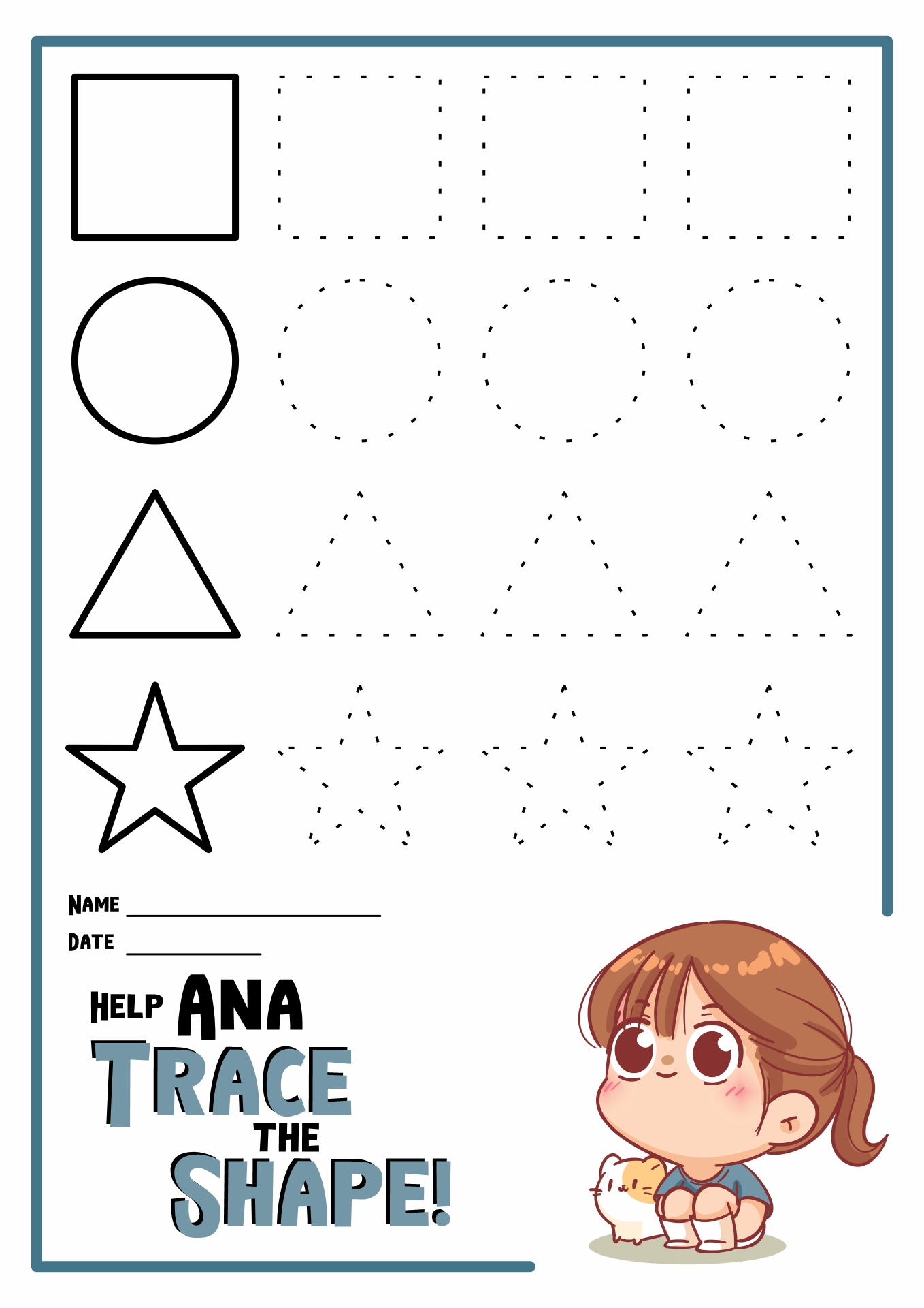 13 Best Images of Preschool Shape Recognition Worksheets - Kindergarten