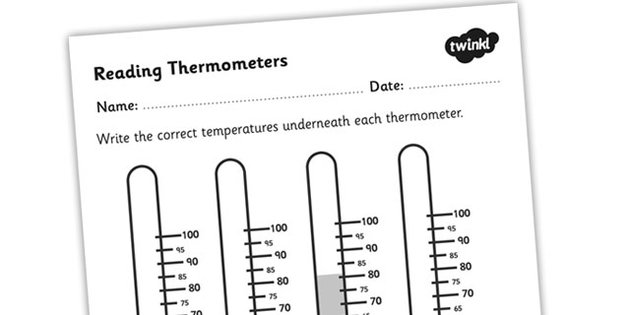 Reading A Thermometer Worksheet